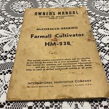 Vintage International Harvester McCormick Deering Farmall Cultivator HM 238 picture
