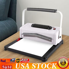 Electric Coil Spiral Binding Machine 46 Holes Spiral Coil Book Binder with Coil picture