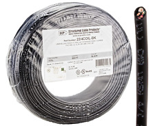22 Ga 4 Conductor UL Stranded Copper Black 500 FT Security Alarm Wire picture