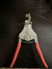 VESSEL WIRE STRIPPER Red Handle Electricians Tool Vintage picture