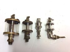 Lot of 4 Vintage  Brass and Glass Hit Miss ENGINE OR OTHERS  Oilers picture