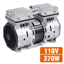 370W Vacuum Oilless Pump Industrial Air Compressor Oil Free Piston Pump W/Filter picture