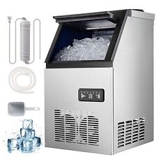 90lb Built-in Commercial Ice Maker Stainless Steel Bar Restaurant Cube Machine picture