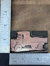 Vintage 1920s Era Pickup Truck Ford TT? Printer Block(s) Copper Faced picture