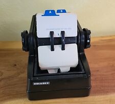 Vintage ROLODEX Zepyr American Corp Black Rotary Card File Uses R2G Cards picture