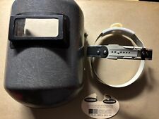 Vintage Old 702 Safety Helmet & Hood Mask w/Lens Cover Fibre-Metal New NOS picture