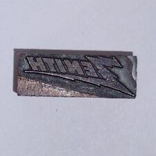 Zenith Logo Vintage Printers Letterpress Block Wood Metal picture
