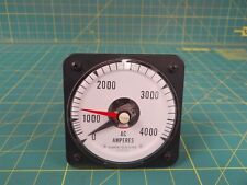 General Electric AB-40 Panel Ammeter  0 - 4000 AC Amperes Cat # 50103131LSUE2MRC picture