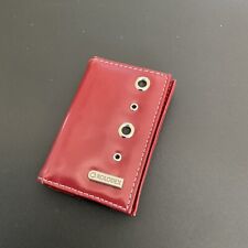Vintage Rolodex Card Holde Wallet Red Grommets picture
