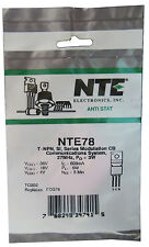 NTE78: NPN RF Power Transistor: 3-4 Watt Output: Ideal for QRP: Great Price picture