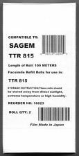 2-pack Fax Film Thermal Transfer Rolls Compatible to Sagem TTR 815 without Card picture