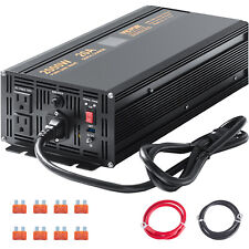 VEVOR 2000W Sump Pump Battery Backup System Inverter LCD Emergency Power Outage picture
