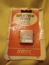 LOT OF 3 K-D TOOLS 266 REPLACEMENT STONES *vintage NEW IN ORIGINAL PACKAGE* picture