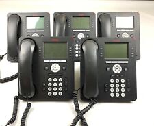 Lot of 5 Avaya 9608 IP VoIP Business Office Telephones Phones - With Stands picture