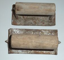 Vintage DUNLAP Cast Iron Concrete Edger and Groover Set #6571, #6572 Made USA picture