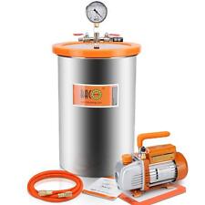 BACOENG 5 Gallon Vacuum Chamber Kit with 3.6 CFM 1 Stage Vacuum Pump HVAC picture