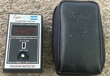 Vintage Supco MFD-10 Capacitor Tester w/ Case, For Repair picture