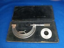 Vintage  J.E. Reinecker Chemnitz Metric Mircometer 50-75 mm W/ 50mm Ring Gauge picture