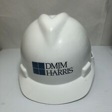 Vintage 1997 MSA V-Gard ANSI Z89.1 Class A White Front Brim Hard Hat DMJM Harris picture