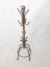 Vintage Brass Jewelry Stand/ Salesman Sample Coat Tree/ Dollhouse Coat Rack picture