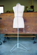 vintage Mid Century DRESS FORM MANNEQUIN female body Singer sewing  1953 Stand picture