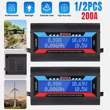 2X LCD Display DC Digital Monitor Meter Voltage Current Power Analyser 60V 200A picture