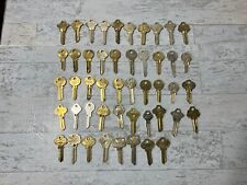 Lot Of 48 Key Blanks Uncut Vintage  ILCO Schlage Yale Taylor  Mixed Lot picture