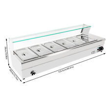6-Pan Electric Food Warmer Steam Table Buffet Bain Marie Countertop Commercial picture