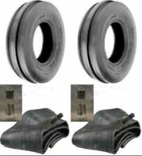 TWO 400X19, 4.00-19, 400-19 THREE Rib FORD 2N 9N Tractor Tires & Tubes picture
