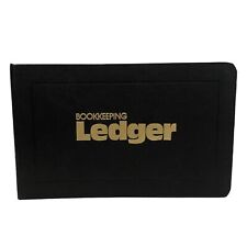 Vintage Bookeeping Ledger National Brand Made USA 63-453 Banker Sales Black picture