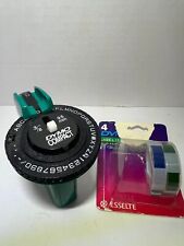Vintage green Dymo Manual Hand Held Label Maker Compact picture