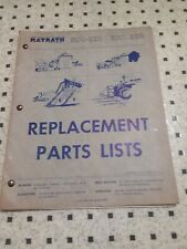 Vintage Mayrath Dodge City Kansas Replacement Parts List Manual Illustrated Book picture