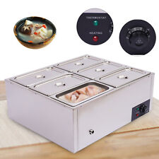 Commercial Food Warmer Bain Marie 6-Pan Buffet Soup Warmer for Party Server picture