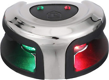 NV2002SS-7 Lightarmor 2-Mile Navigation Lights, Deck Mount, Round, Bi-Color, LED picture