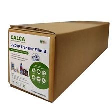 US Stock CALCA 23.6in x 328ft UV DTF Film A Roll Crystal Label Sticker Printing picture