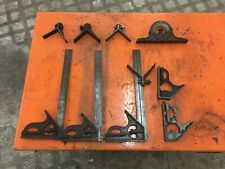 Lot of Vintage Combination Square Sets Protractor See Pictures picture