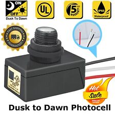 Photoelectric Switch Sensor 110-277 Photocell Dusk to Dawn Button Photo Control  picture
