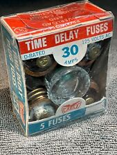 Vintage - Eagle Time Delay 30 Amp Fuses - Box of 5 - Old New Stock picture