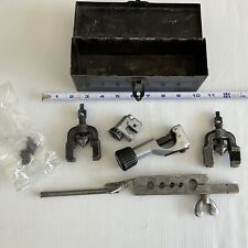 Vintage Flaring Tool Kit Lot Steel Case Cal Van 761, Craftsman 5560 Pipe cutter picture