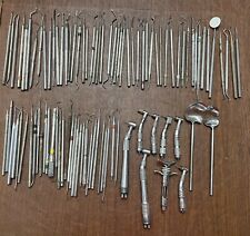 Large Dental Tool Lot of 92 Dentist Instruments Pre-owned Vintage Picks, Drills picture