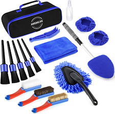 17Pcs Car Interior Detailing Kit with Windshield Cleaning Tool, Detailing Brush  picture