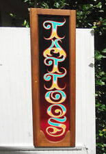 Tattoo Shop Sign Hand Painted Wooden Wall | Tattoo Wall Decor Art | Custom Wood picture