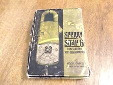 Vintage Sperry SNAP 6 Volt Ohm Ammeter Model OHM-525 with Box and Papers picture