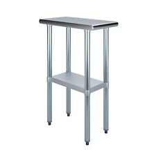 24 in. x 12 in. Stainless Steel Work Table | Metal Utility Table picture