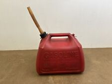5 Gallon Gas Can w Spout GOTT Rubbermaid red Pre Ban Vented vintage old style picture