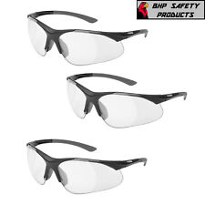 (3 PAIR) ELVEX RX-500C FULL MAGNIFIER READER SAFETY GLASSES 0.5-2.5 STRENGTH picture