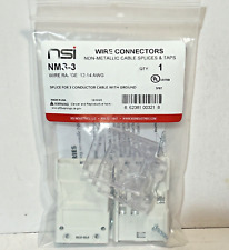 NSI NMS-3 Non-Metallic Cable Splice 12-14 AWG For 3 Conductor Cable With Ground picture