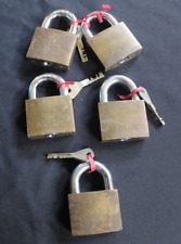 Lot of 5 Vintage Abloy padlocks with Keys.  All Tested Works Great picture