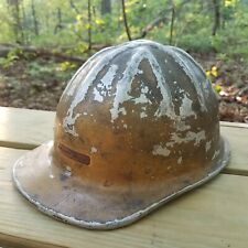 Vintage McDonald T MSA Aluminum Coal  Miners Hard Hat Helmet  Personalized picture