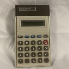 Sharp Calculator EL-8158 Elsi Mate Pocket Vintage 1980s - Good Working Condition picture